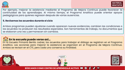 Resumen: CONSEJO CONSEJO TÉCNICO ESCOLAR FASE INTENSIVA CICLO ESCOLAR 2026-2027 - PROGRAMA ANALÍTICO Y PROGRAMA DE MEJORA CONTINUA - ¿EN QUÉ SE PARECEN Y EN QUÉ SON DIFERENTES? en PDF