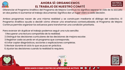 Resumen: CONSEJO CONSEJO TÉCNICO ESCOLAR FASE INTENSIVA CICLO ESCOLAR 2026-2027 - PROGRAMA ANALÍTICO Y PROGRAMA DE MEJORA CONTINUA - ¿EN QUÉ SE PARECEN Y EN QUÉ SON DIFERENTES? en PDF