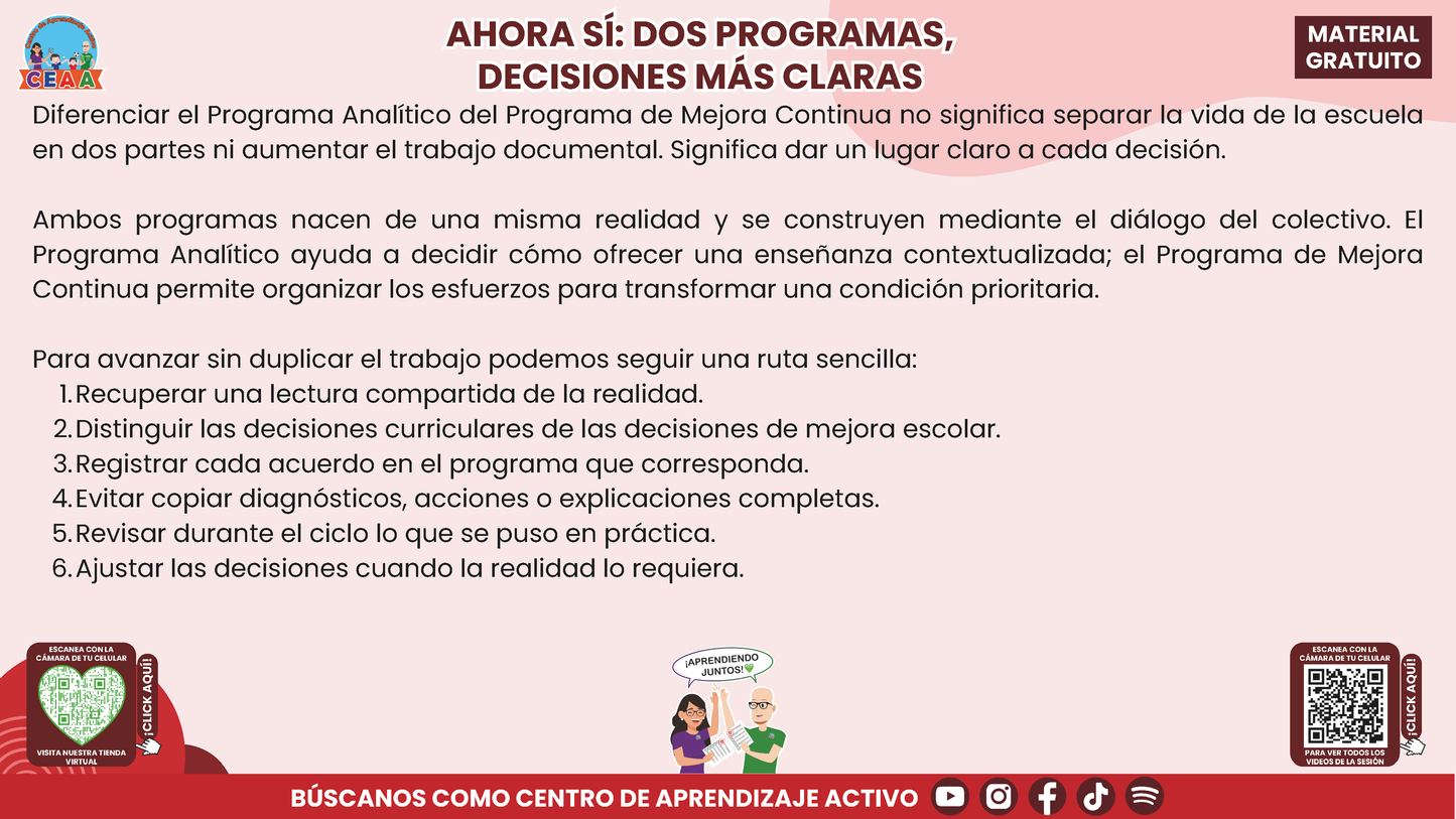 RESUMEN Y ACOMPAÑAMIENTO DOCENTE TEMA: PROGRAMA ANALÍTICO Y PROGRAMA DE MEJORA CONTINUA ¿EN QUÉ SE PARECEN Y EN QUÉ SON DIFERENTES? en PDF