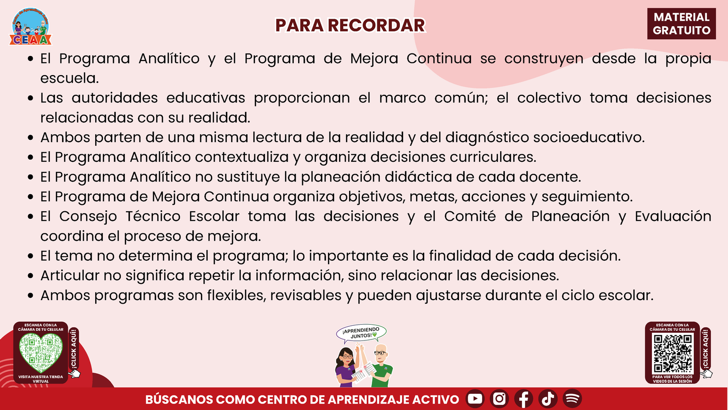Resumen: CONSEJO CONSEJO TÉCNICO ESCOLAR FASE INTENSIVA CICLO ESCOLAR 2026-2027 - PROGRAMA ANALÍTICO Y PROGRAMA DE MEJORA CONTINUA - ¿EN QUÉ SE PARECEN Y EN QUÉ SON DIFERENTES? en PDF