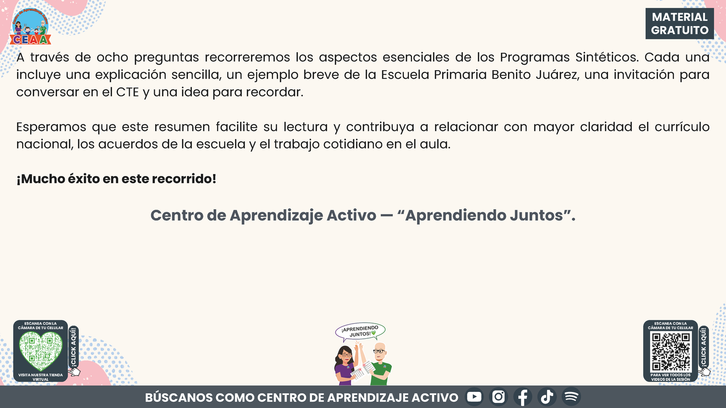 Resumen: CONSEJO CONSEJO TÉCNICO ESCOLAR FASE INTENSIVA CICLO ESCOLAR 2026-2027 - ¿QUÉ SON LOS PROGRAMAS SINTÉTICOS Y CÓMO PODEMOS UTILIZARLOS? En PDF