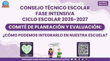 Resumen: CONSEJO CONSEJO TÉCNICO ESCOLAR FASE INTENSIVA CICLO ESCOLAR 2026-2027 - NCOMITÉ DE PLANEACIÓN Y EVALUACIÓN: ¿CÓMO PODEMOS INTEGRARLO EN NUESTRA ESCUELA? En PDF