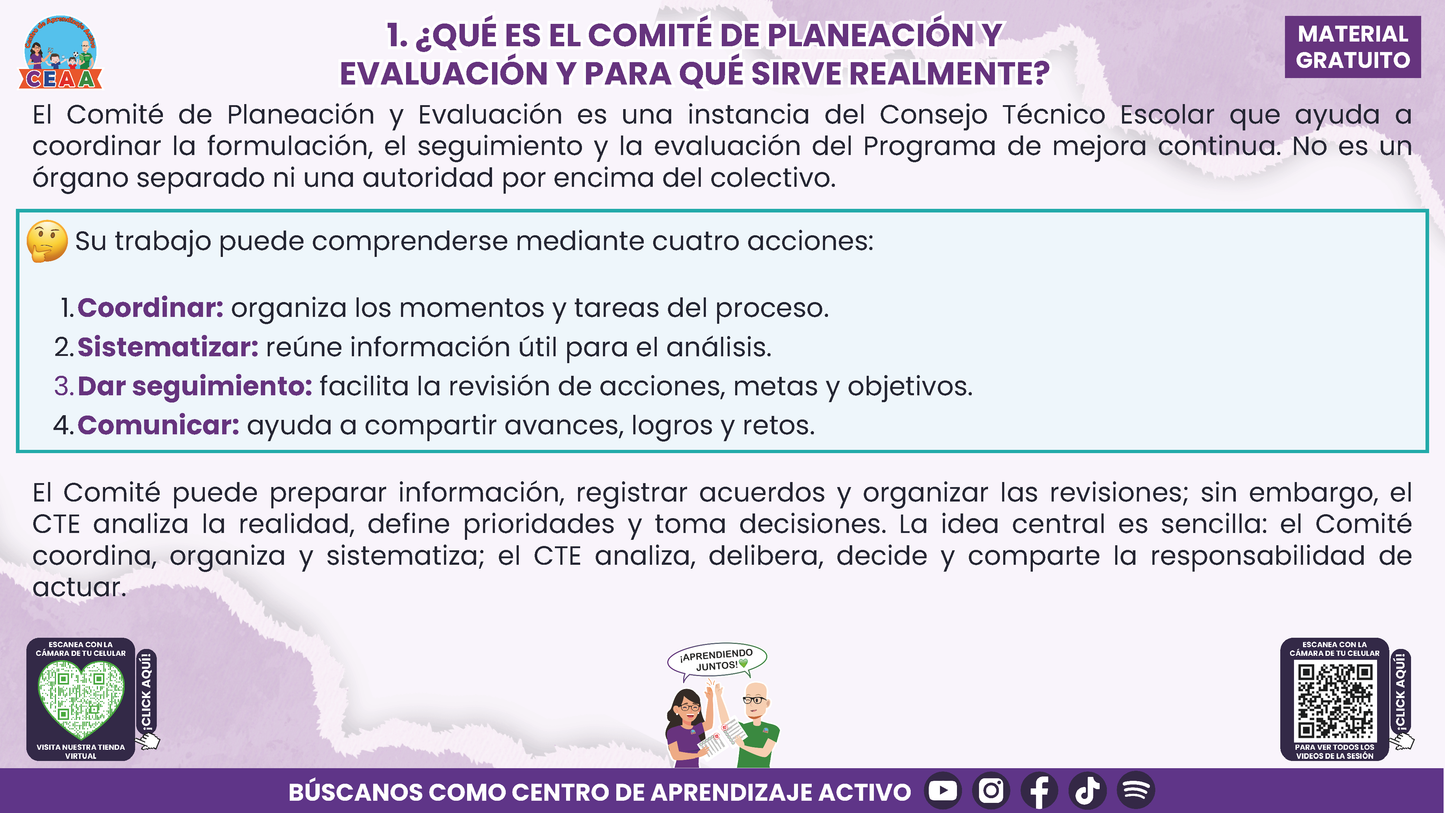 Resumen: CONSEJO CONSEJO TÉCNICO ESCOLAR FASE INTENSIVA CICLO ESCOLAR 2026-2027 - NCOMITÉ DE PLANEACIÓN Y EVALUACIÓN: ¿CÓMO PODEMOS INTEGRARLO EN NUESTRA ESCUELA? En PDF