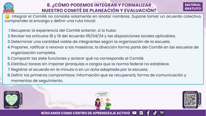 Resumen: CONSEJO CONSEJO TÉCNICO ESCOLAR FASE INTENSIVA CICLO ESCOLAR 2026-2027 - NCOMITÉ DE PLANEACIÓN Y EVALUACIÓN: ¿CÓMO PODEMOS INTEGRARLO EN NUESTRA ESCUELA? En PDF