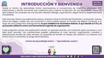 RESUMEN Y ACOMPAÑAMIENTO DOCENTE TEMA: COMITÉ DE PLANEACIÓN Y EVALUACIÓN ¿CÓMO PODEMOS INTEGRARLO EN NUESTRA ESCUELA? en PDF