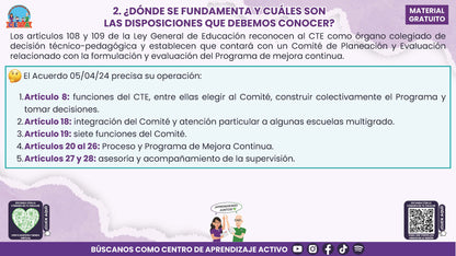 RESUMEN Y ACOMPAÑAMIENTO DOCENTE TEMA: COMITÉ DE PLANEACIÓN Y EVALUACIÓN ¿CÓMO PODEMOS INTEGRARLO EN NUESTRA ESCUELA? en PDF