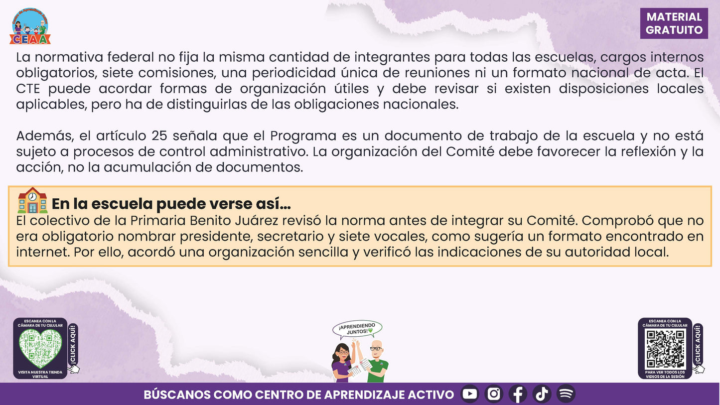 RESUMEN Y ACOMPAÑAMIENTO DOCENTE TEMA: COMITÉ DE PLANEACIÓN Y EVALUACIÓN ¿CÓMO PODEMOS INTEGRARLO EN NUESTRA ESCUELA? en PDF