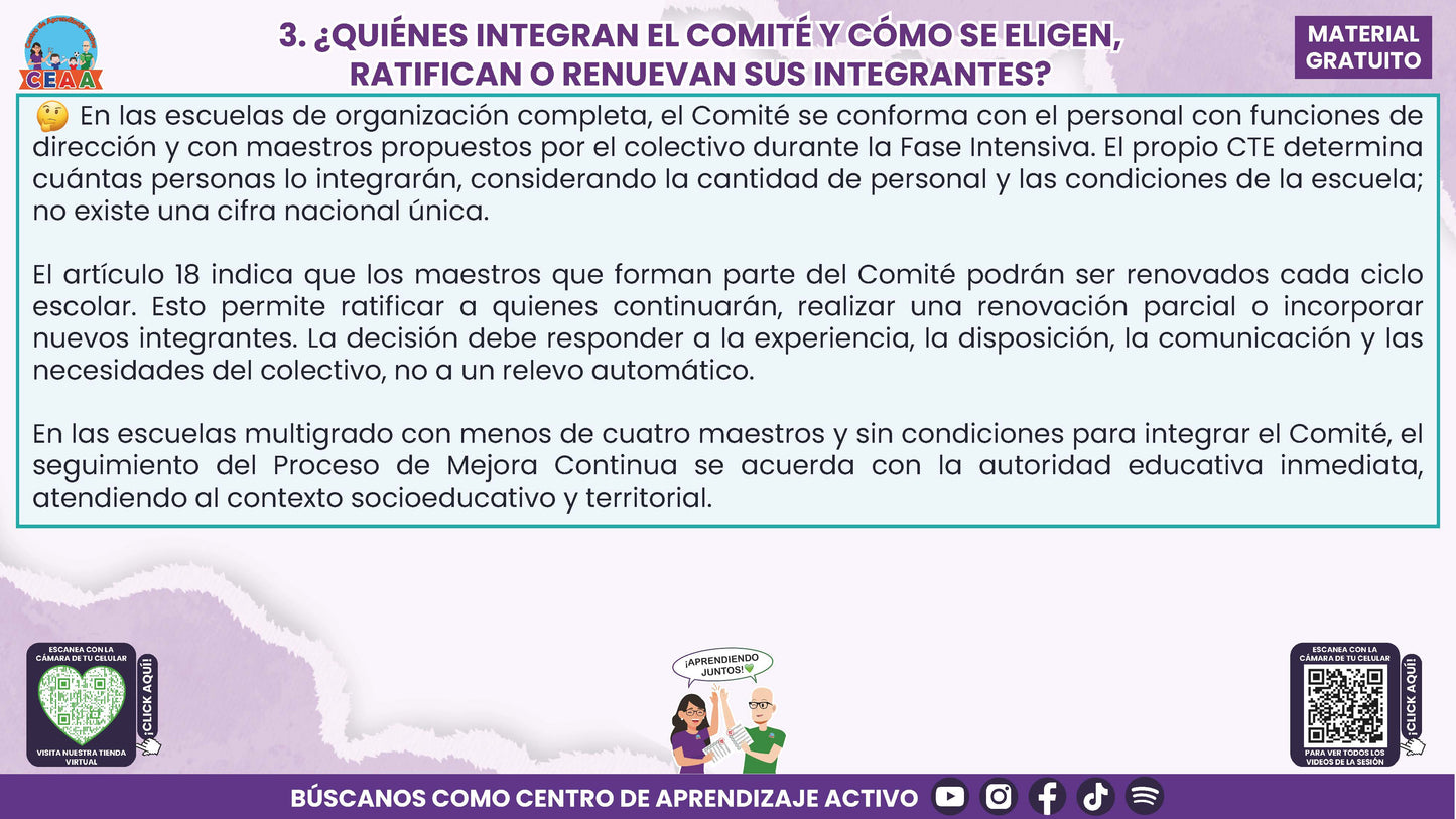 RESUMEN Y ACOMPAÑAMIENTO DOCENTE TEMA: COMITÉ DE PLANEACIÓN Y EVALUACIÓN ¿CÓMO PODEMOS INTEGRARLO EN NUESTRA ESCUELA? en PDF
