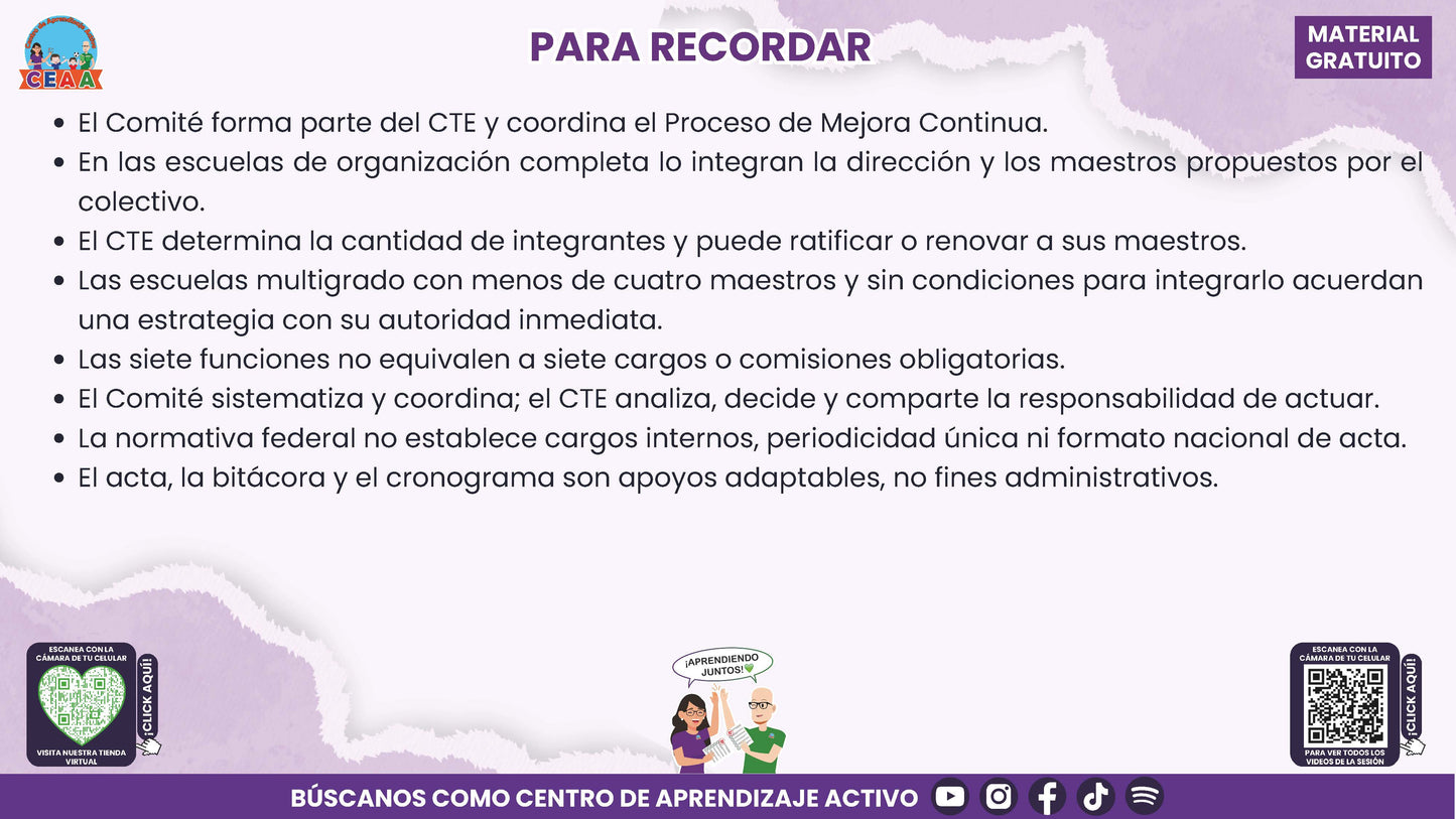 RESUMEN Y ACOMPAÑAMIENTO DOCENTE TEMA: COMITÉ DE PLANEACIÓN Y EVALUACIÓN ¿CÓMO PODEMOS INTEGRARLO EN NUESTRA ESCUELA? en PDF