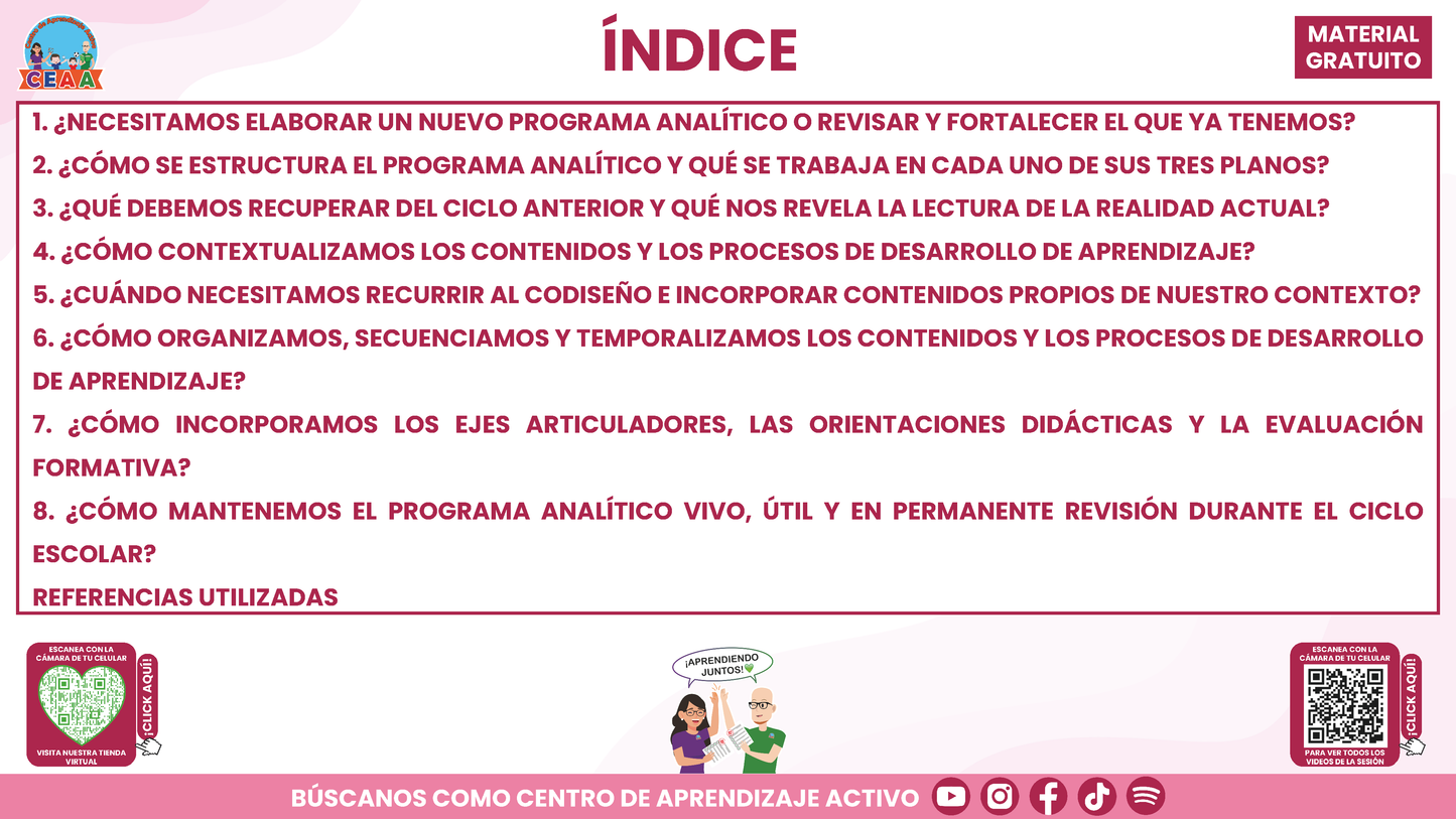 RESUMEN Y ACOMPAÑAMIENTO DOCENTE TEMA: NUESTRO PROGRAMA ANALÍTICO ¿CÓMO CONSTRUIRLO O FORTALECERLO? en PDF