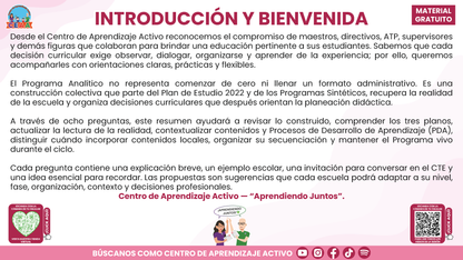 RESUMEN Y ACOMPAÑAMIENTO DOCENTE TEMA: NUESTRO PROGRAMA ANALÍTICO ¿CÓMO CONSTRUIRLO O FORTALECERLO? en PDF