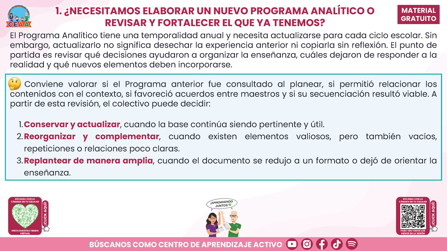 RESUMEN Y ACOMPAÑAMIENTO DOCENTE TEMA: NUESTRO PROGRAMA ANALÍTICO ¿CÓMO CONSTRUIRLO O FORTALECERLO? en PDF