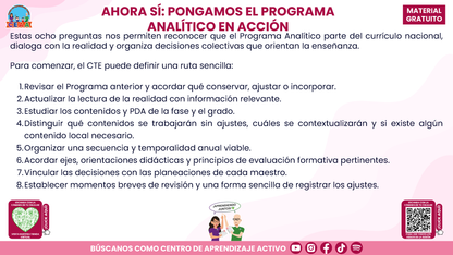 Resumen: CONSEJO CONSEJO TÉCNICO ESCOLAR FASE INTENSIVA CICLO ESCOLAR 2026-2027 - NUESTRO PROGRAMA ANALÍTICO: ¿CÓMO CONSTRUIRLO O FORTALECERLO? En PDF