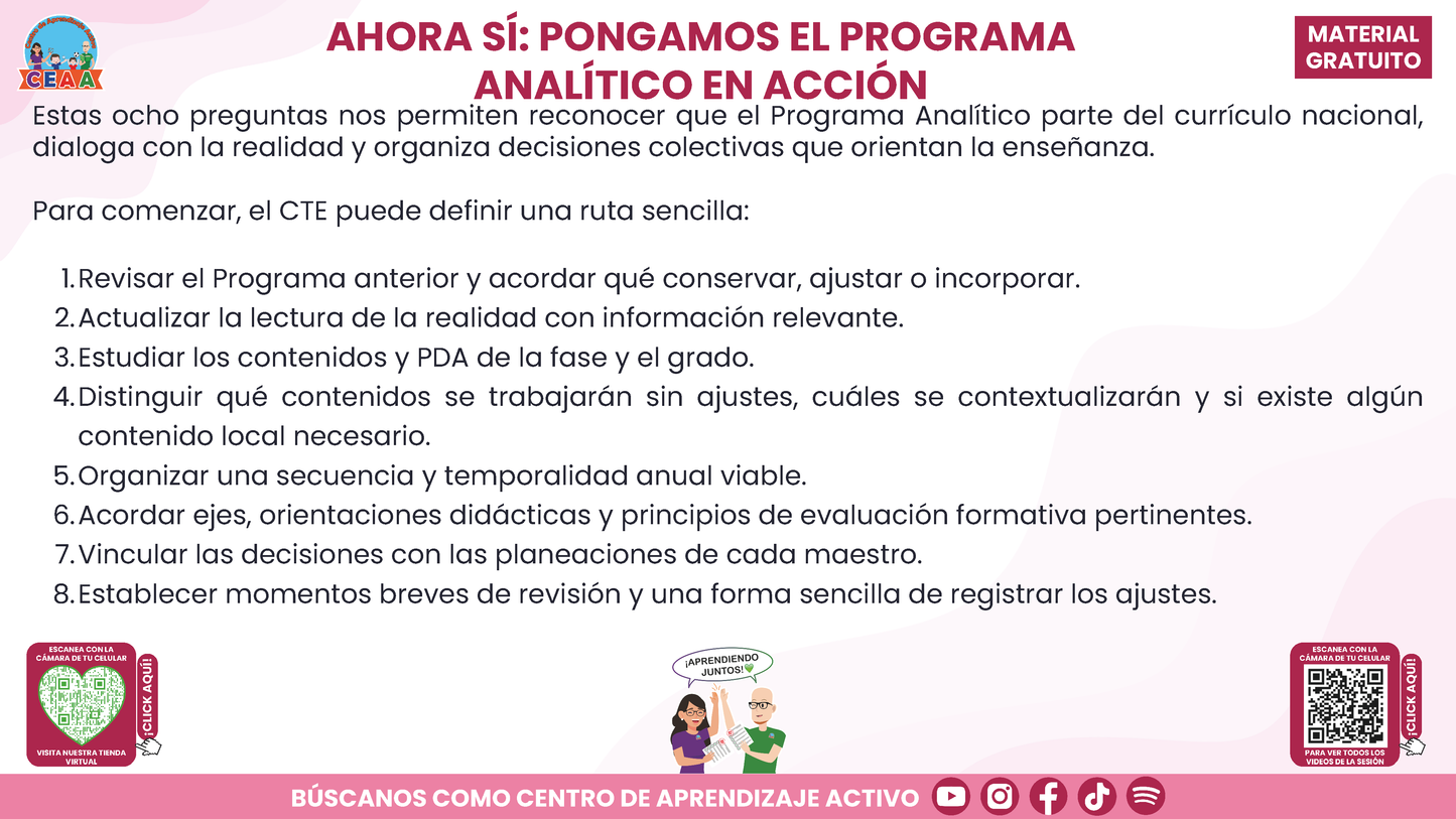 RESUMEN Y ACOMPAÑAMIENTO DOCENTE TEMA: NUESTRO PROGRAMA ANALÍTICO ¿CÓMO CONSTRUIRLO O FORTALECERLO? en PDF