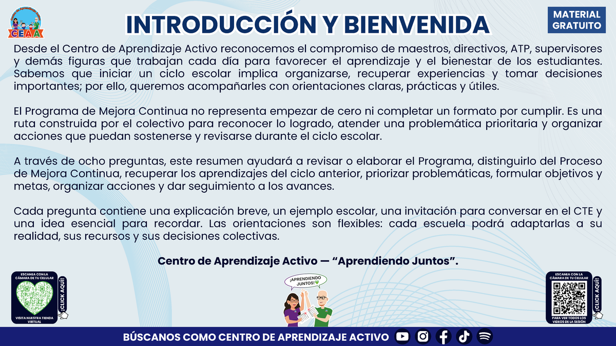 Resumen: NUESTRO PROGRAMA DE MEJORA CONTINUA: ¿CÓMO INICIAMOS SIN PARTIR DE CERO?  En pdf