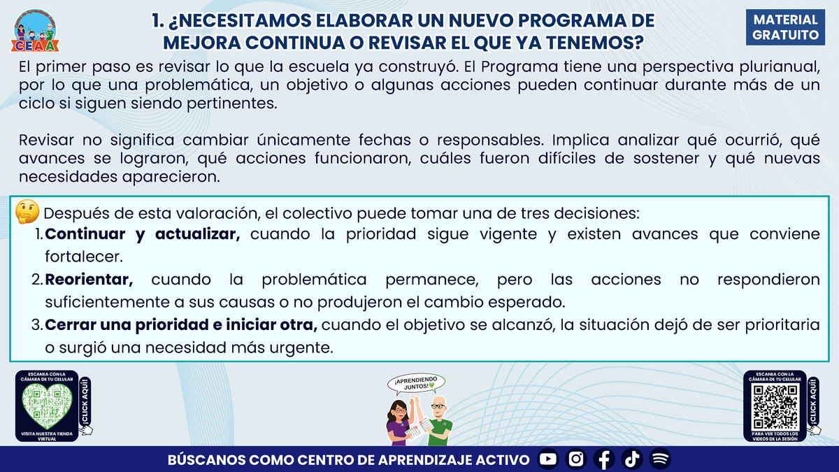 Resumen: NUESTRO PROGRAMA DE MEJORA CONTINUA: ¿CÓMO INICIAMOS SIN PARTIR DE CERO?  En pdf