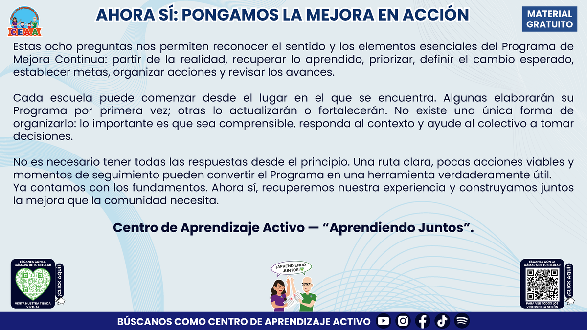 Resumen: NUESTRO PROGRAMA DE MEJORA CONTINUA: ¿CÓMO INICIAMOS SIN PARTIR DE CERO?  En pdf