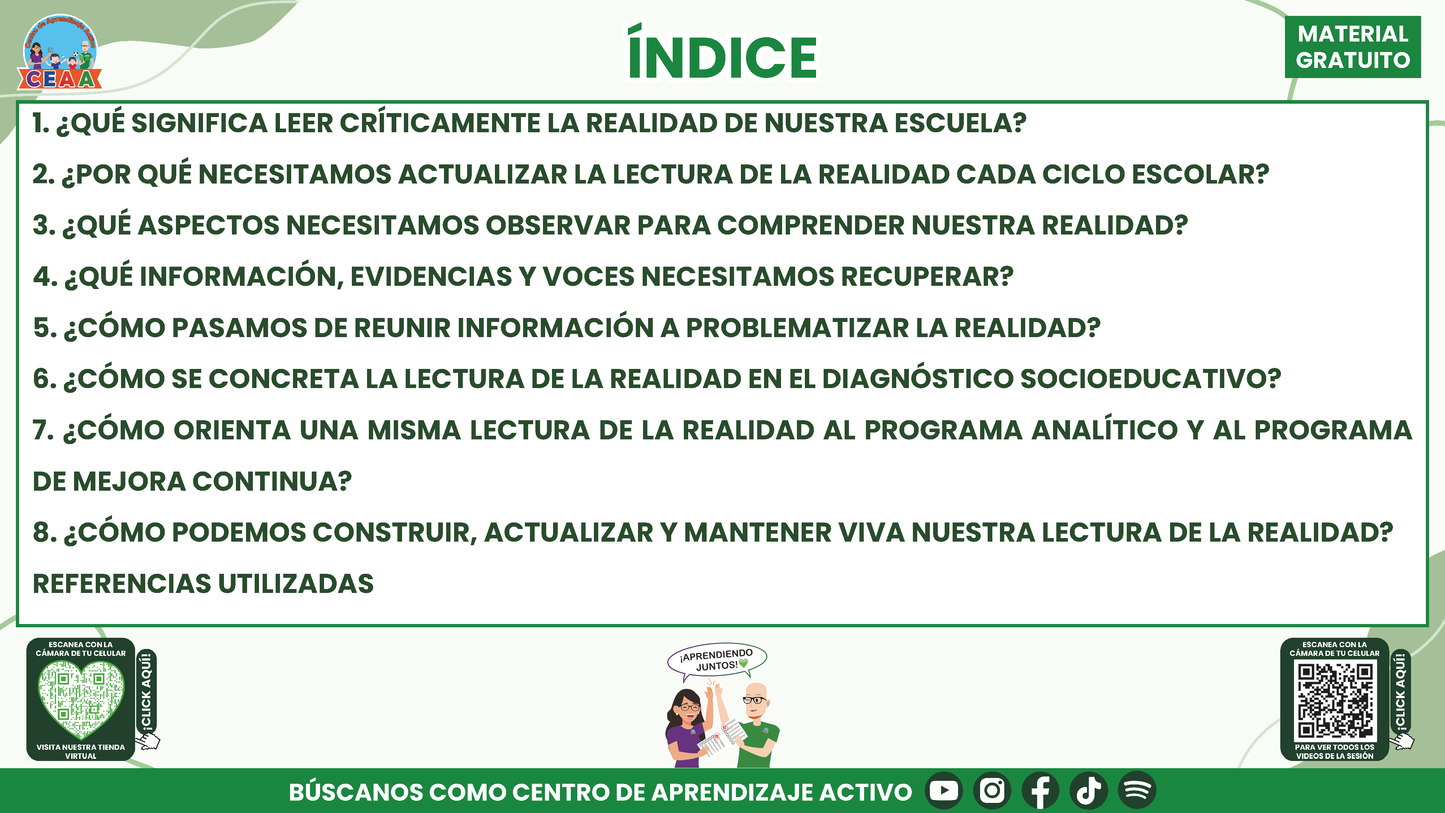 RESUMEN Y ACOMPAÑAMIENTO DOCENTE TEMA: LECTURA DE LA REALIDAD EL PUNTO DE PARTIDA DEL PROGRAMA ANALÍTICO Y DEL PROGRAMA DE MEJORA CONTINUA en PDF