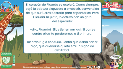 Historias para Directores - Ricardo, el Rinoceronte que Aprendió a Detenerse (Editable en PowerPoint)
