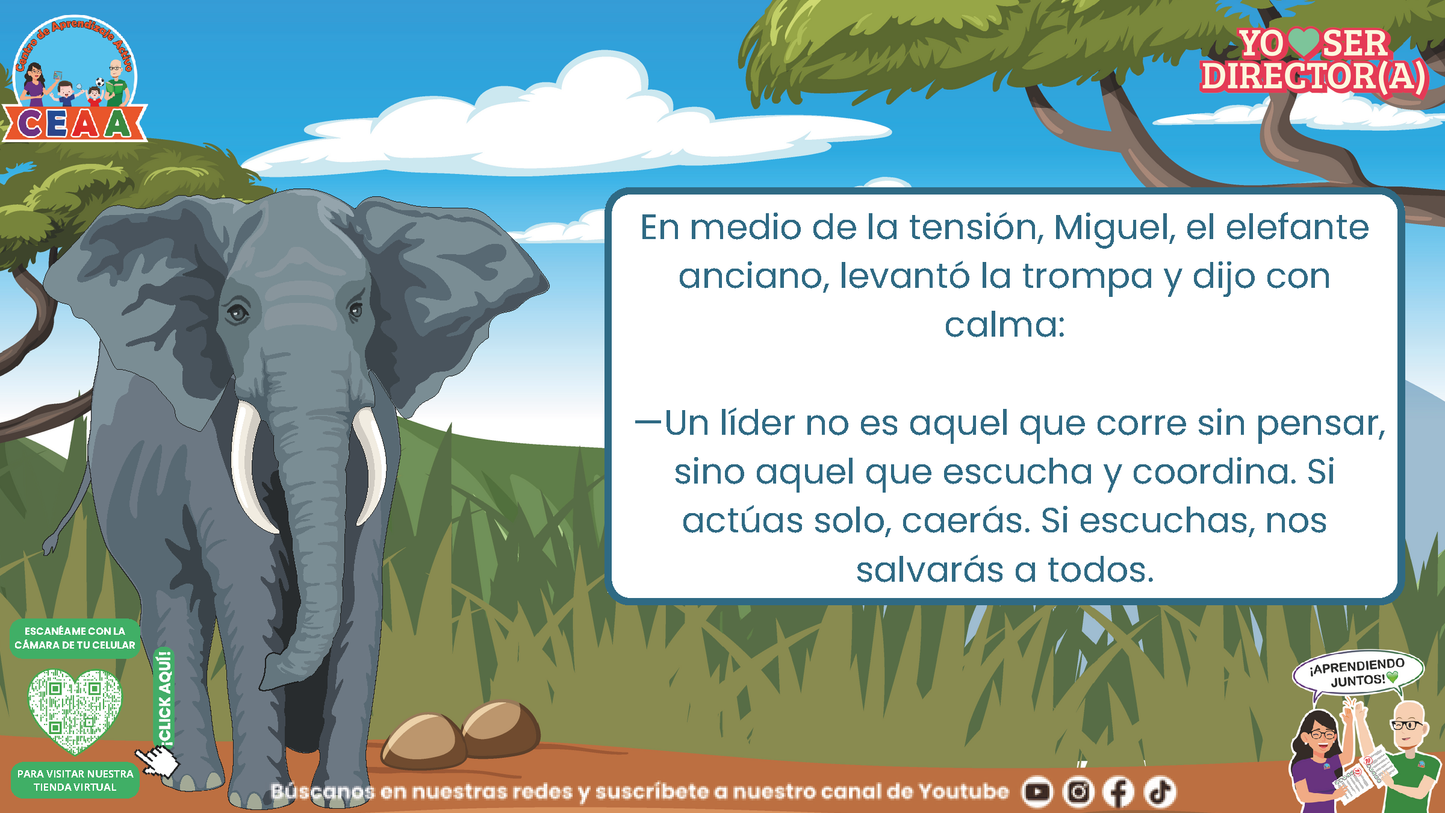 Historias para Directores - Ricardo, el Rinoceronte que Aprendió a Detenerse (Editable en PowerPoint)