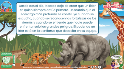Historias para Directores - Ricardo, el Rinoceronte que Aprendió a Detenerse (Editable en PowerPoint)