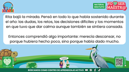 Historias para Maestros - Rita, la ranita maestra y el descanso merecido en PDF
