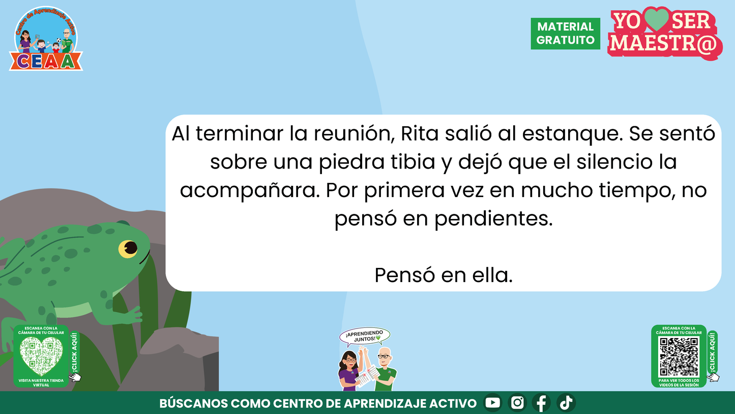 Historias para Maestros - Rita, la ranita maestra y el descanso merecido en PDF