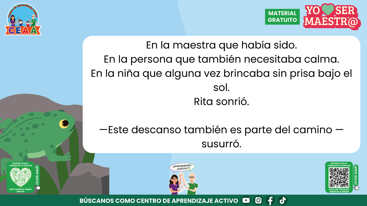 Historias para Maestros - Rita, la ranita maestra y el descanso merecido en PDF