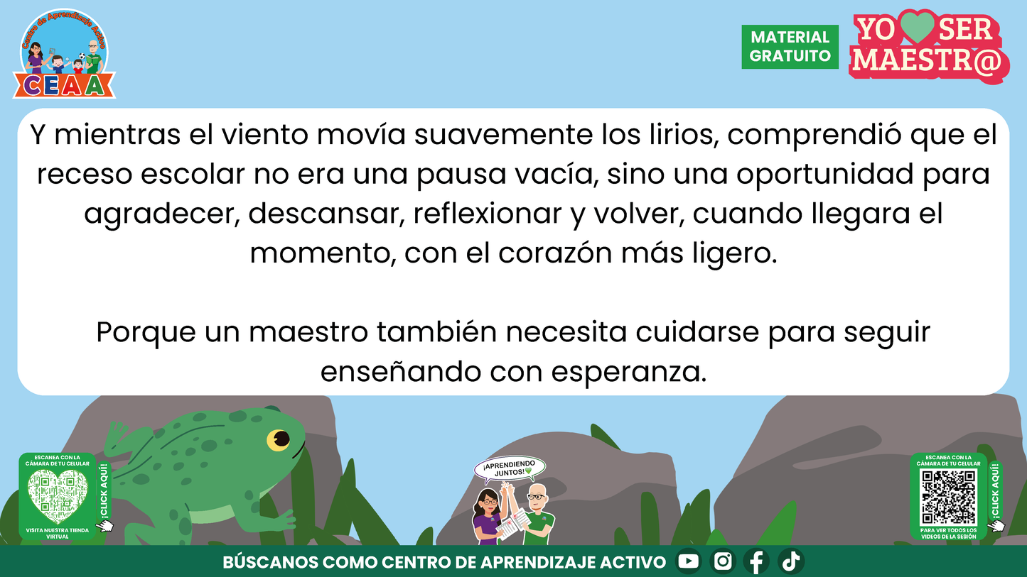 Historias para Maestros - Rita, la ranita maestra y el descanso merecido en PDF