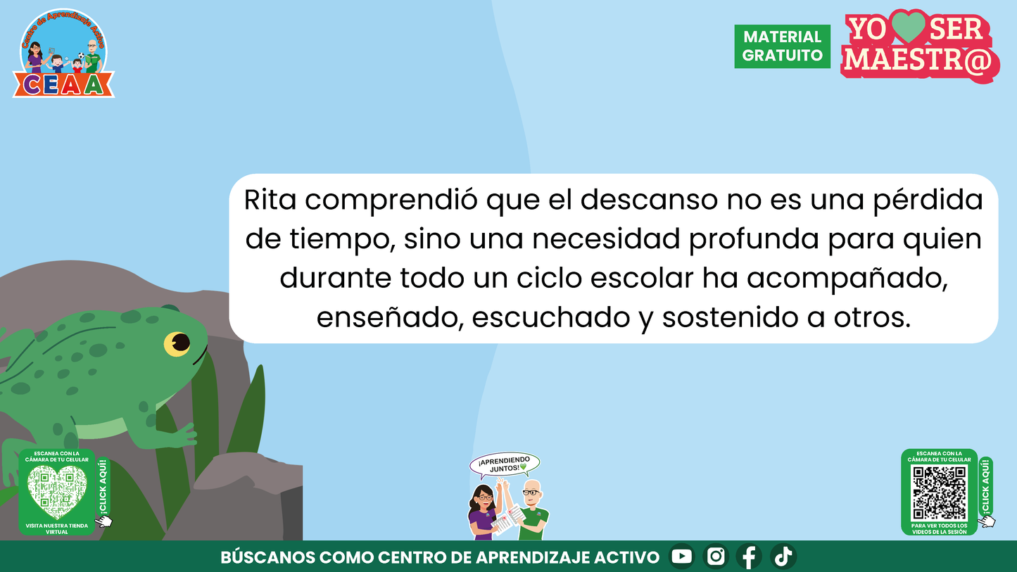 Historias para Maestros - Rita, la ranita maestra y el descanso merecido en PDF
