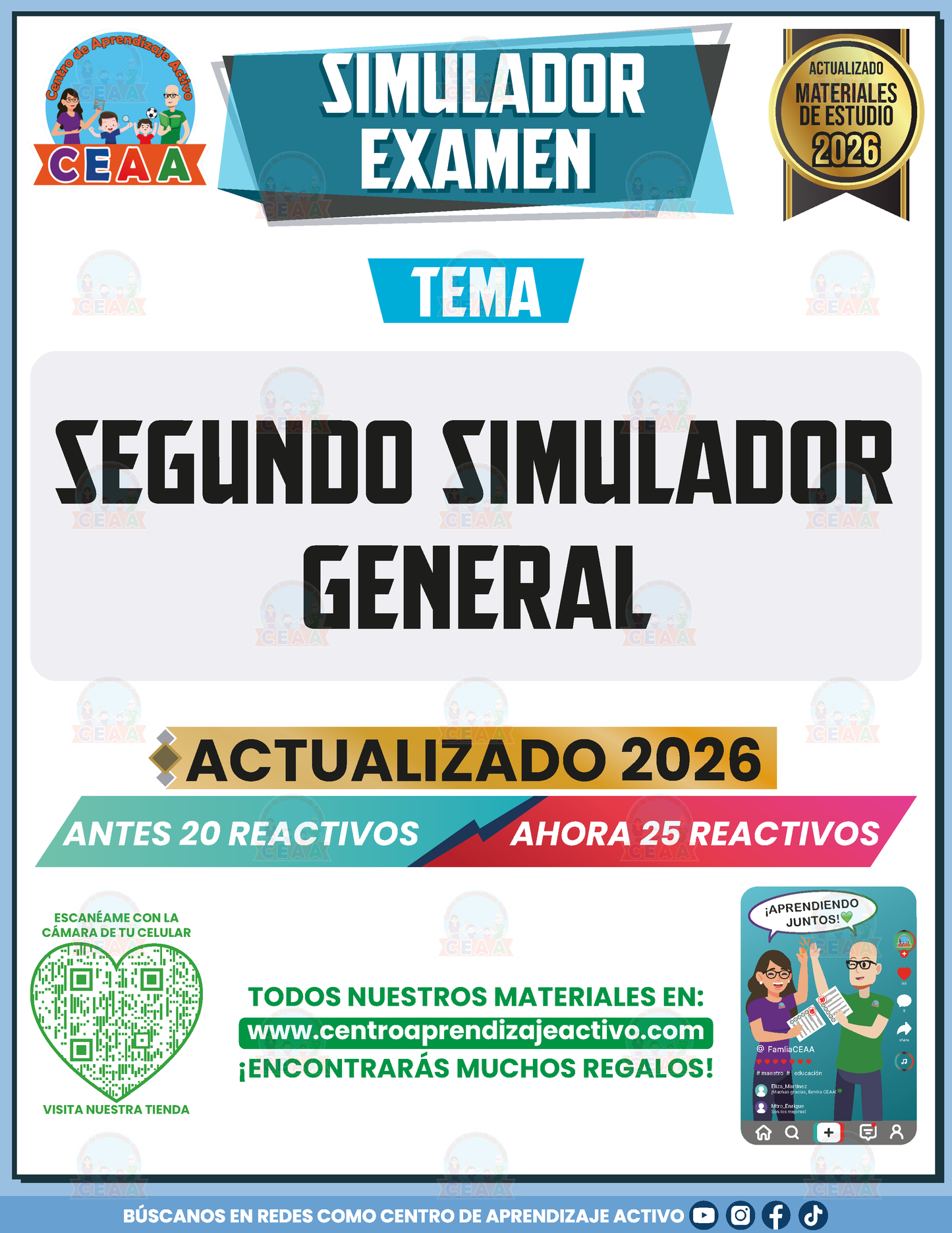 Simulador de Examen - Segundo Simulador General en PDF