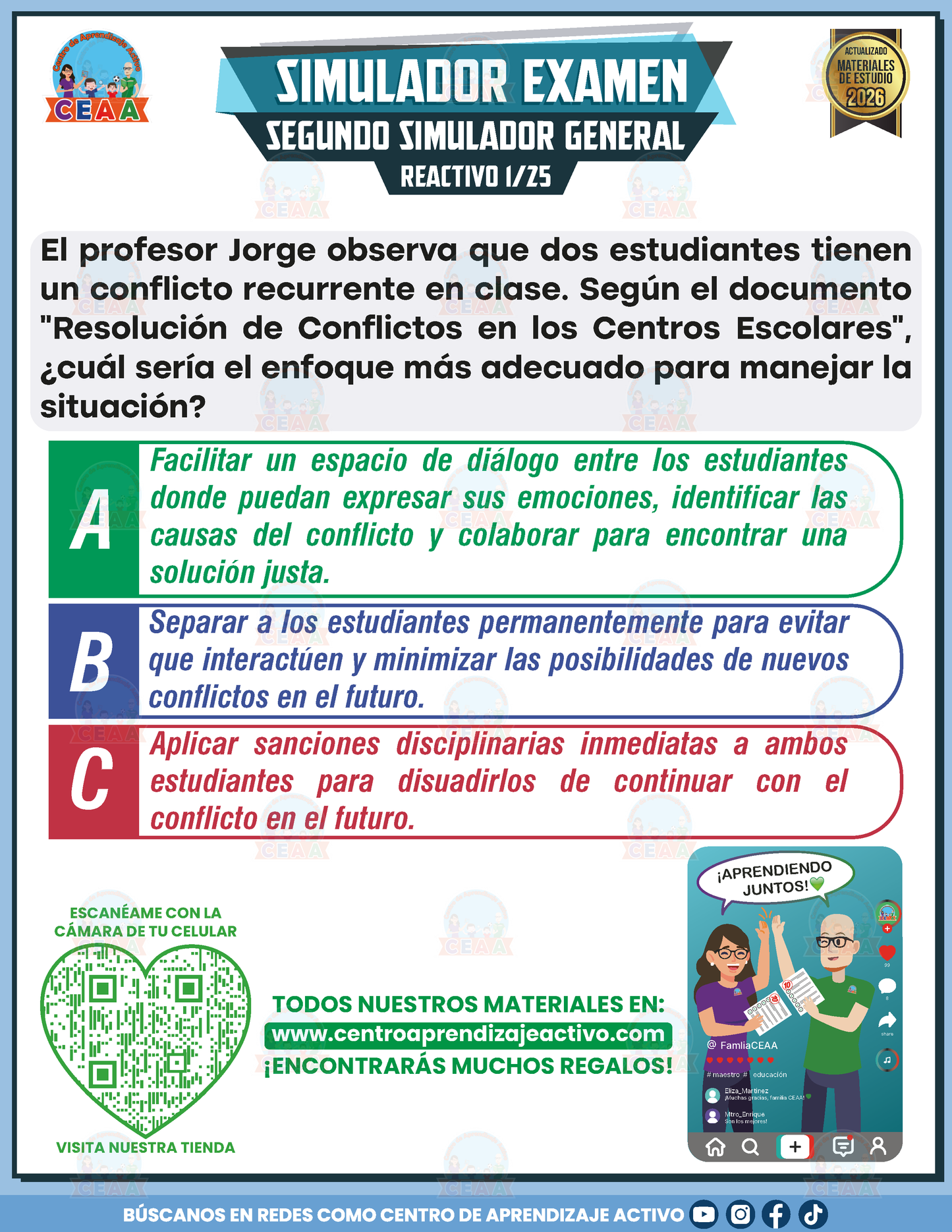 Simulador de Examen - Segundo Simulador General en PDF