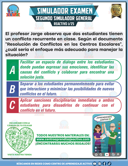 Simulador de Examen - Segundo Simulador General en PDF