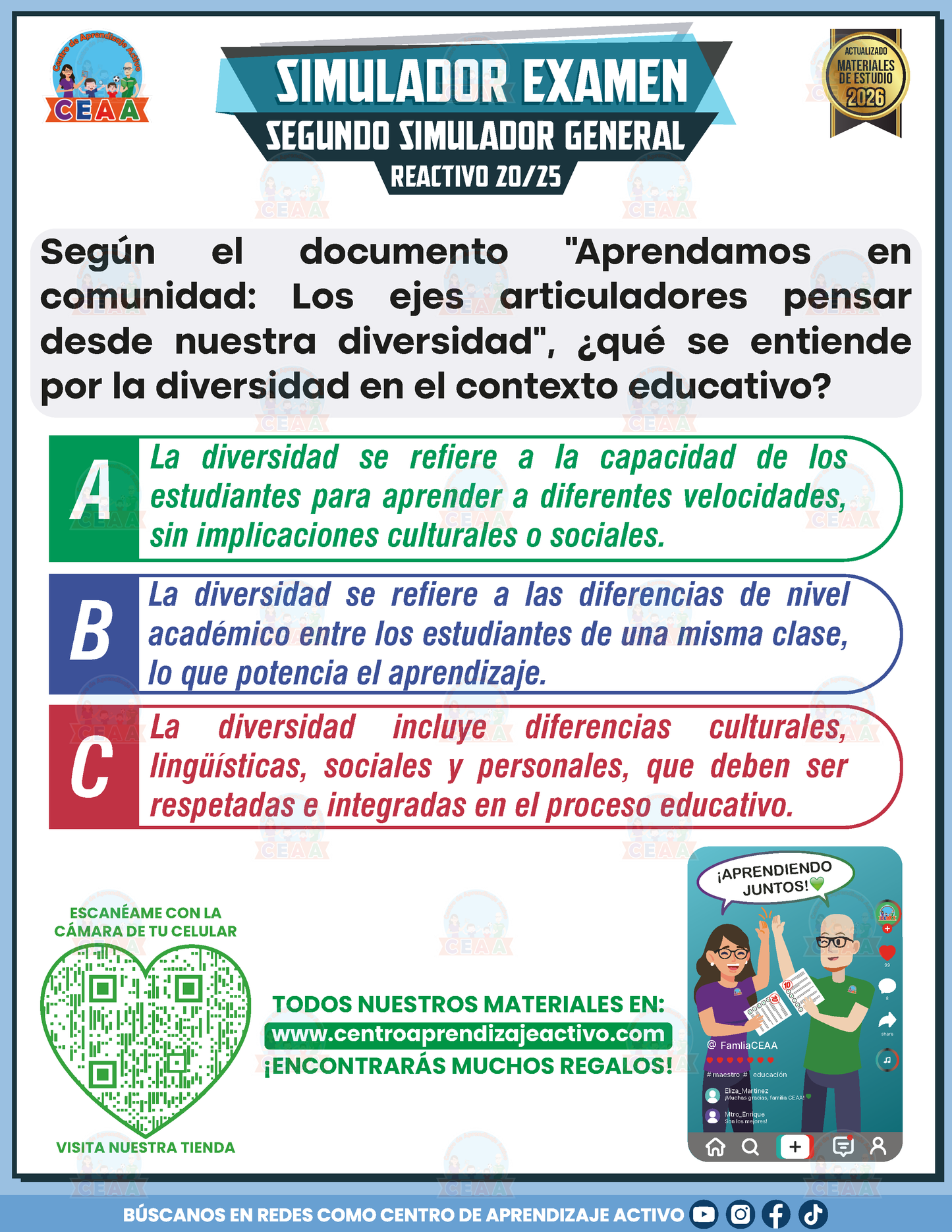 Simulador de Examen - Segundo Simulador General en PDF