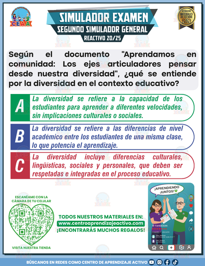 Simulador de Examen - Segundo Simulador General en PDF