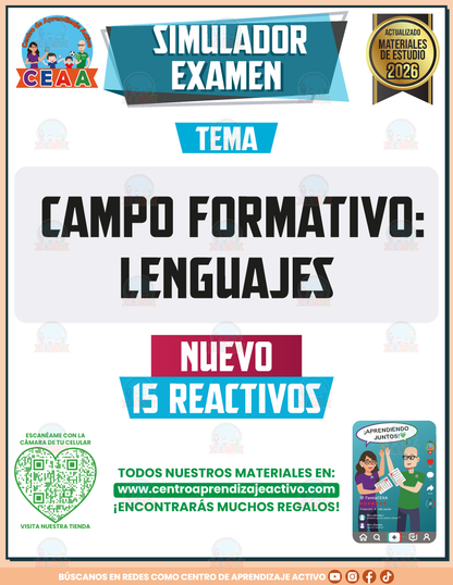 Simulador de Examen - Campo Formativo: Lenguaje en PDF