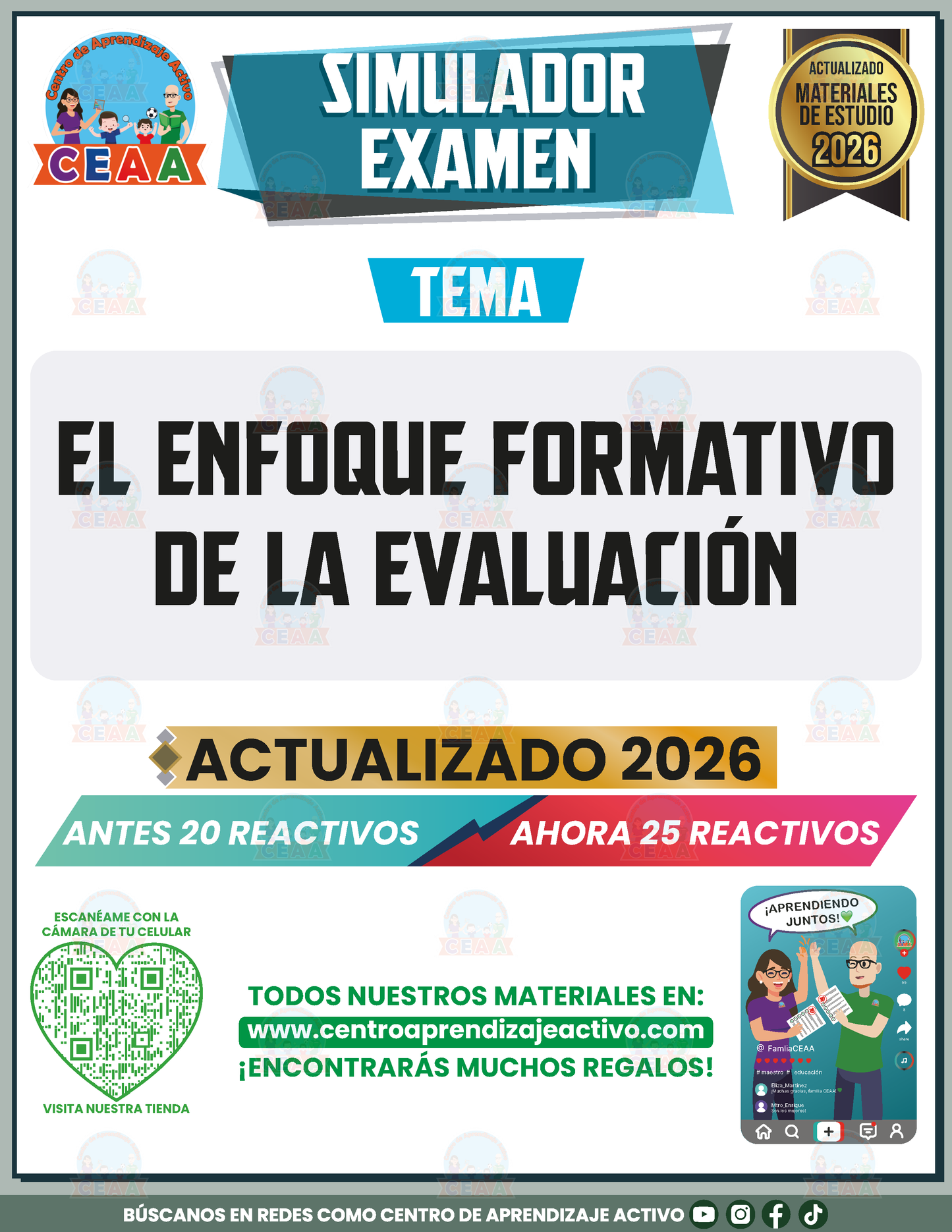Simulador de Examen - El Enfoque Formativo de la Evaluación en PDF