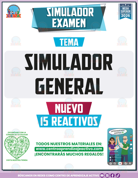 Simulador de Examen - SIMULADOR GENERAL - Media Superior