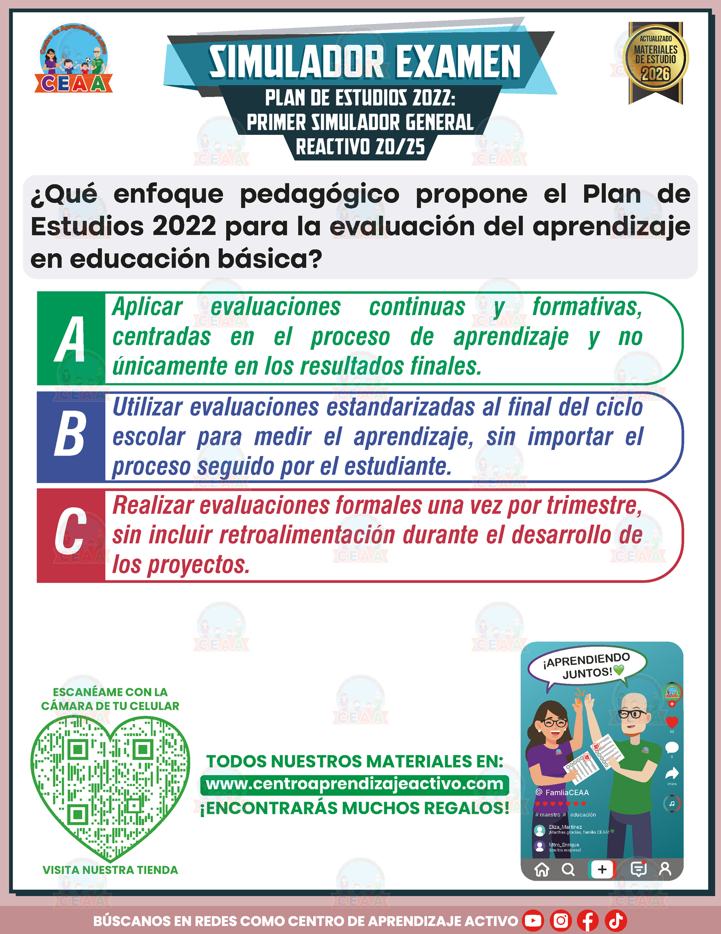 Simulador de Examen - Plan de Estudios 2022 Primer Simulador General en PDF