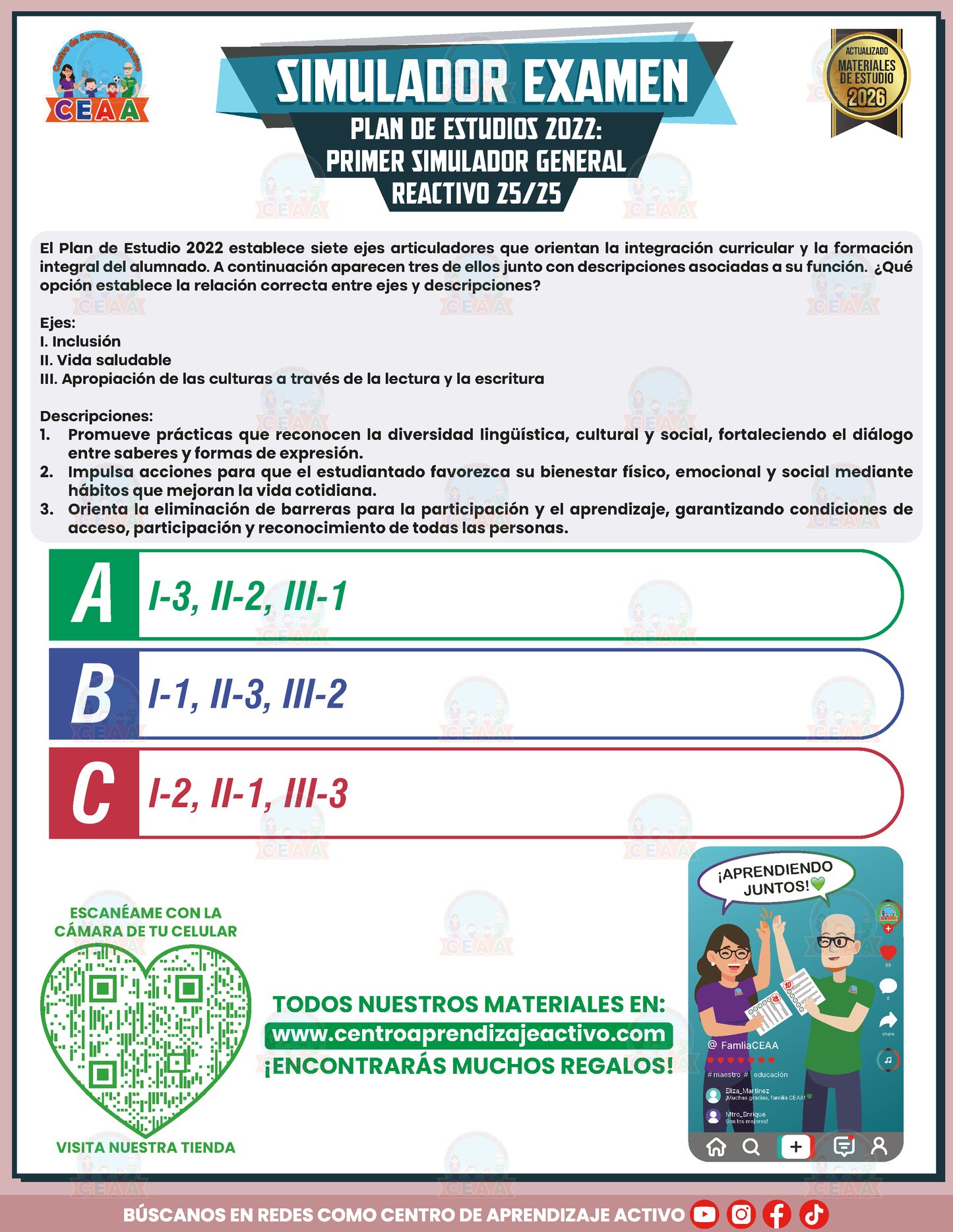 Simulador de Examen - Plan de Estudios 2022 Primer Simulador General en PDF
