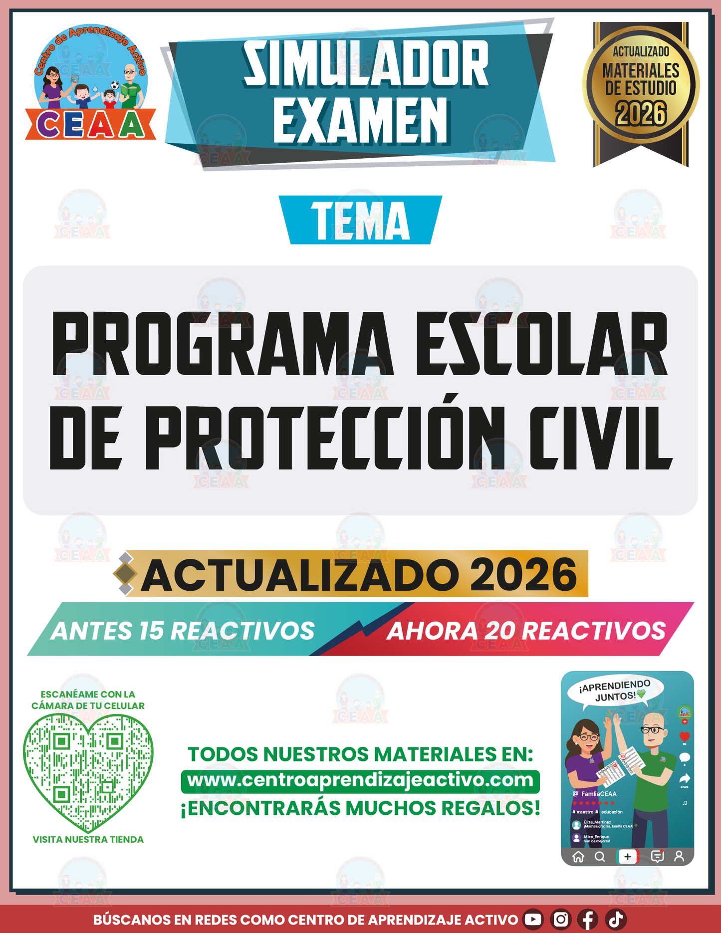 Simulador de Examen - Programa Escolar de Protección Civil en PDF