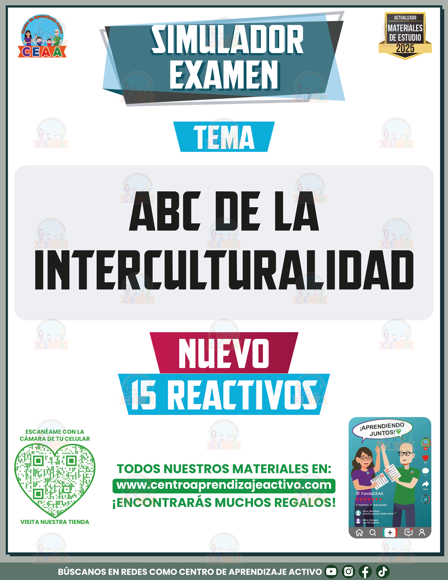 Simulador de examen ABC de la Interculturalidad en PDF