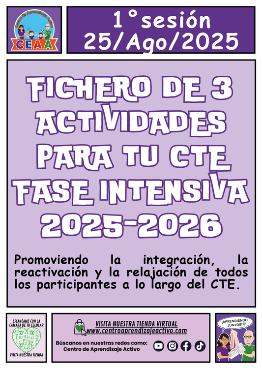 Fichero de 3 Actividades para CTE Fase Intensiva Sesión 1