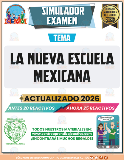 Simulador de Examen - La Nueva Escuela Mexicana en PDF