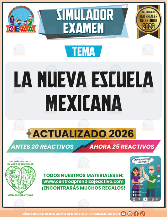 Simulador de Examen - La Nueva Escuela Mexicana en PDF