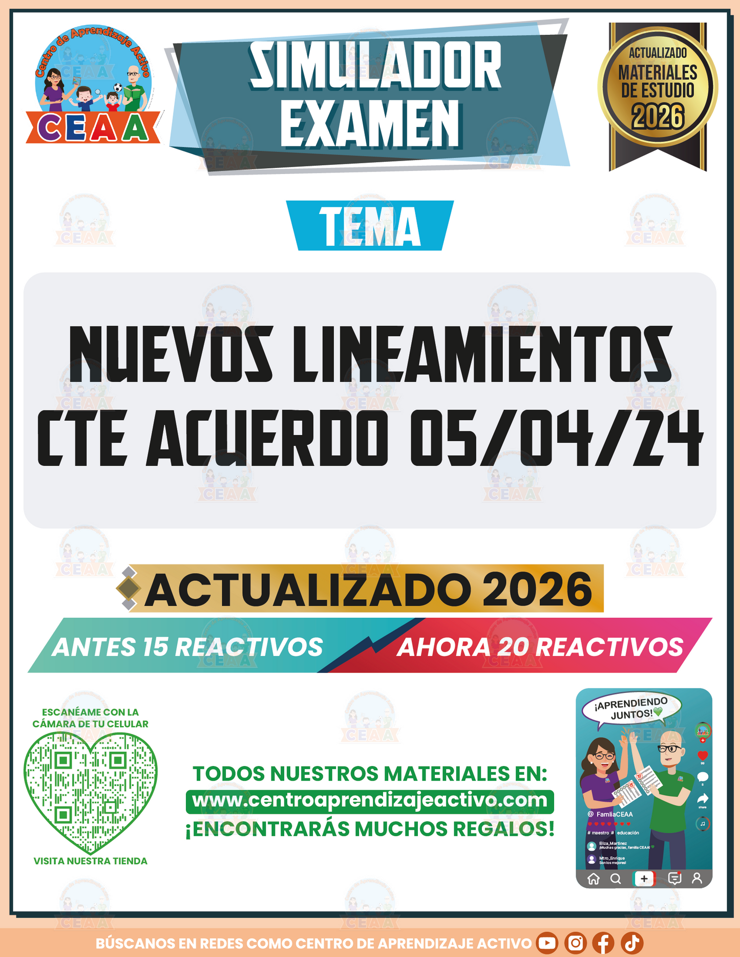 Simulador de Examen - Lineamientos CTE Acuerdo 05/04/24 en PDF
