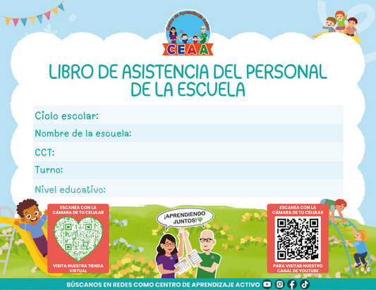 Libro de Asistencia del Personal de la Escuela V1 en PDF