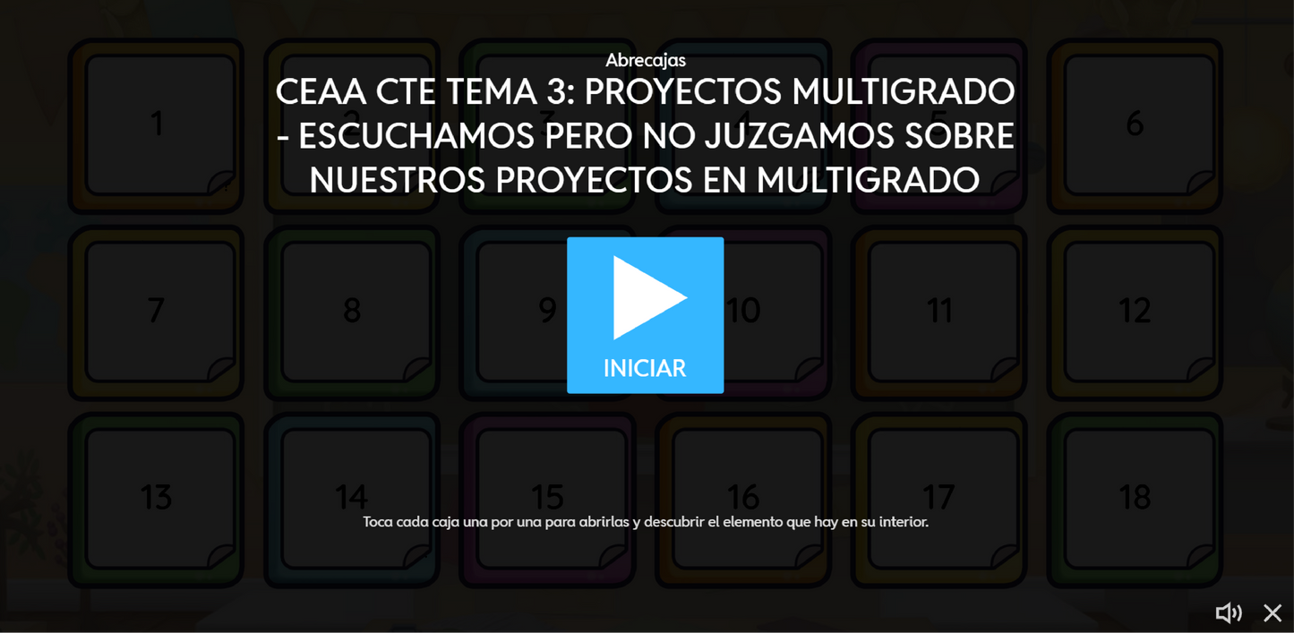 3 Juegos Interactivos CTE Multigrado Tema 3 (Requieren conexión a internet)