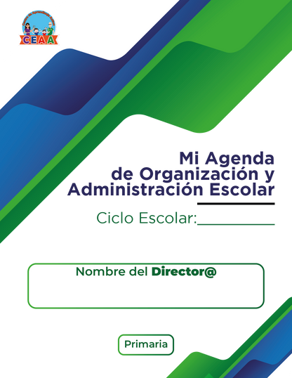 Agenda Formal Verde-azul DIRECTOR Primaria