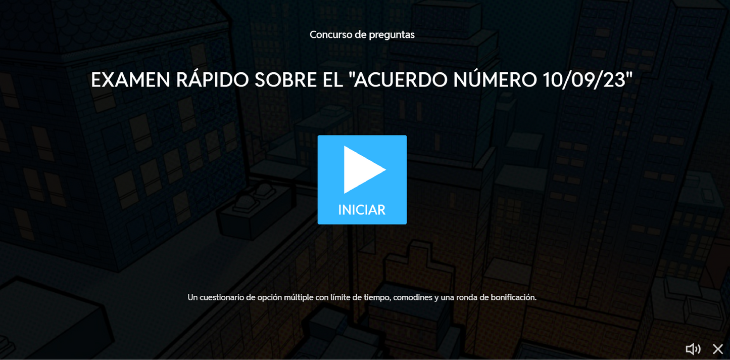 JUEGO INTERACTIVO #46 EXAMEN RÁPIDO ACUERDO NÚMERO 10/09/23